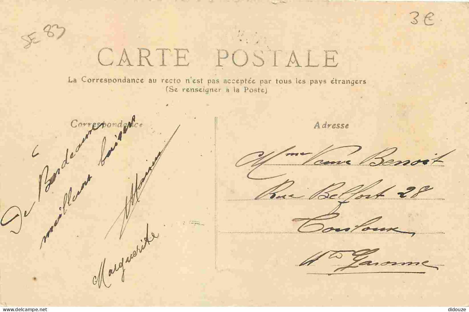 33 - Bordeaux - Les Quais Vus De La Douane - Animée - CPA - Oblitération Ronde De 1909 - Voir Scans Recto-Verso - Bordeaux