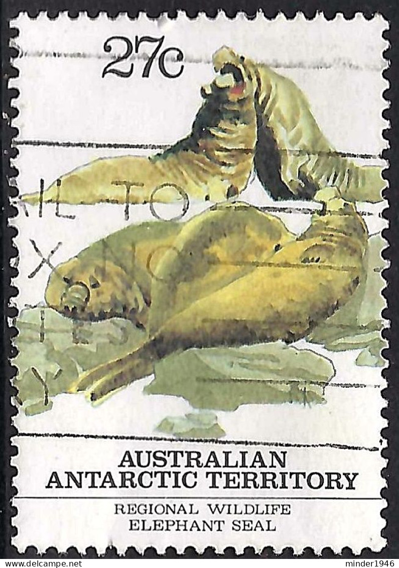 AUSTRALIAN ANTARCTIC TERRITORY (AAT) 1983 QEII 27c Multicoloured, Regional Wildlife-Elephant Seal SG57 FU - Gebruikt