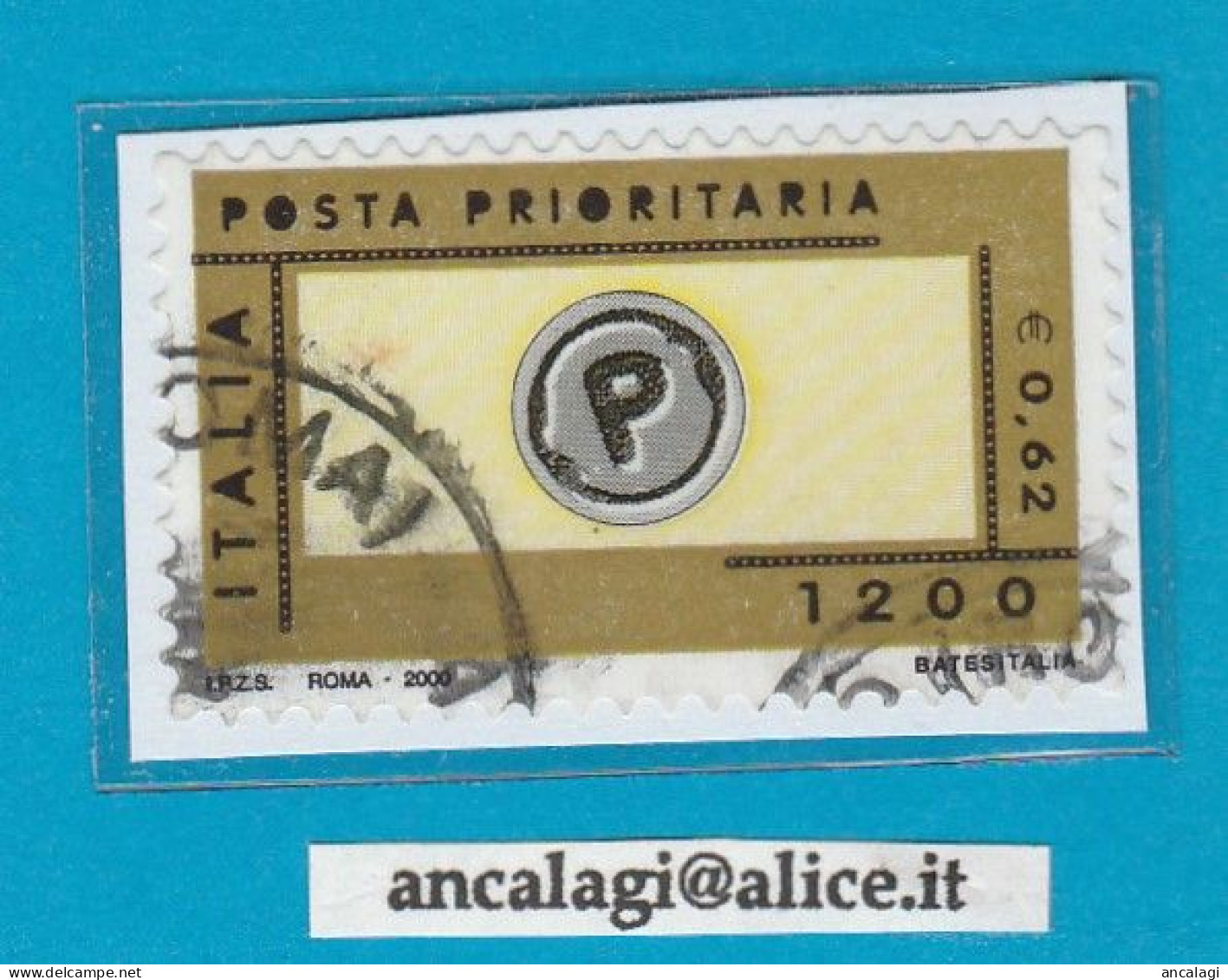 USATI ITALIA POSTA PRIORITARIA 2000 - Ref.1405C "2^ Emissione" 1 Val. - - 1991-00: Gebraucht