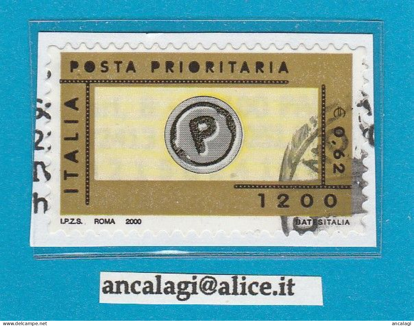 USATI ITALIA POSTA PRIORITARIA 2000 - Ref.1405D "2^ Emissione" 1 Val. - - 1991-00: Gebraucht