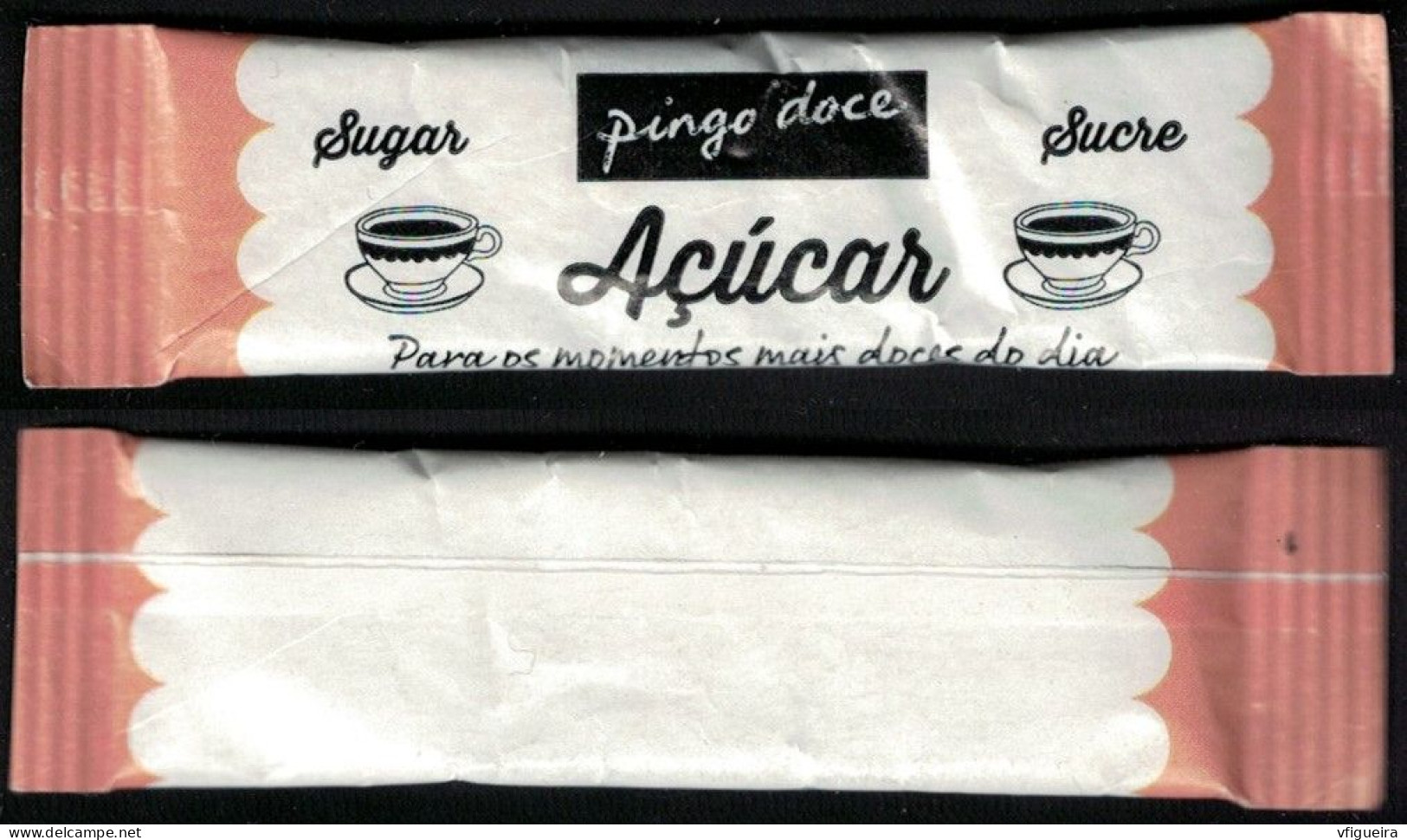 Portugal Sachet Sucre Sugar Bag Bûchette Pingo Doce Para Os Momentos Mais Doces Do Dia - Sucres