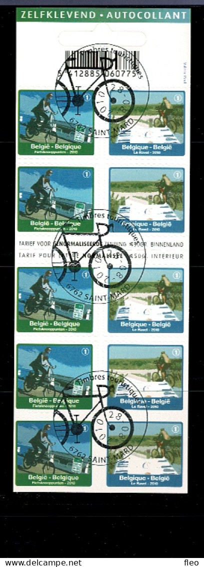 2010 B114 (4054/55) Postfris Met 1édag Stempel : HEEL MOOI ! MNH Avec Cachet 1er Jour :  Toerisme Cycling - 1997-… Validez Permanente [B]