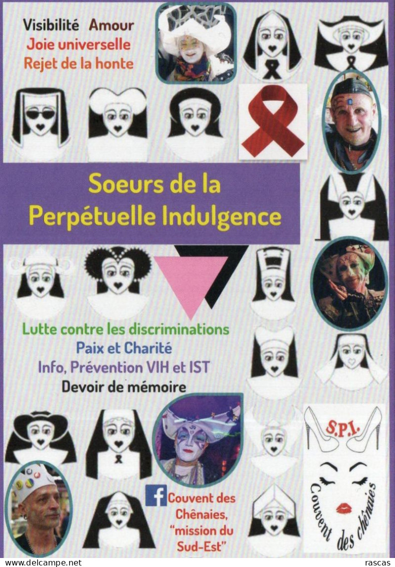 CPM - S - SOEURS DE LA PERPETUELLE INDULGENCE - COUVENT DES CHENAIES - MISSION SUD-EST - LUTTE CONTRE LES DISCRIMINATION - Autres & Non Classés