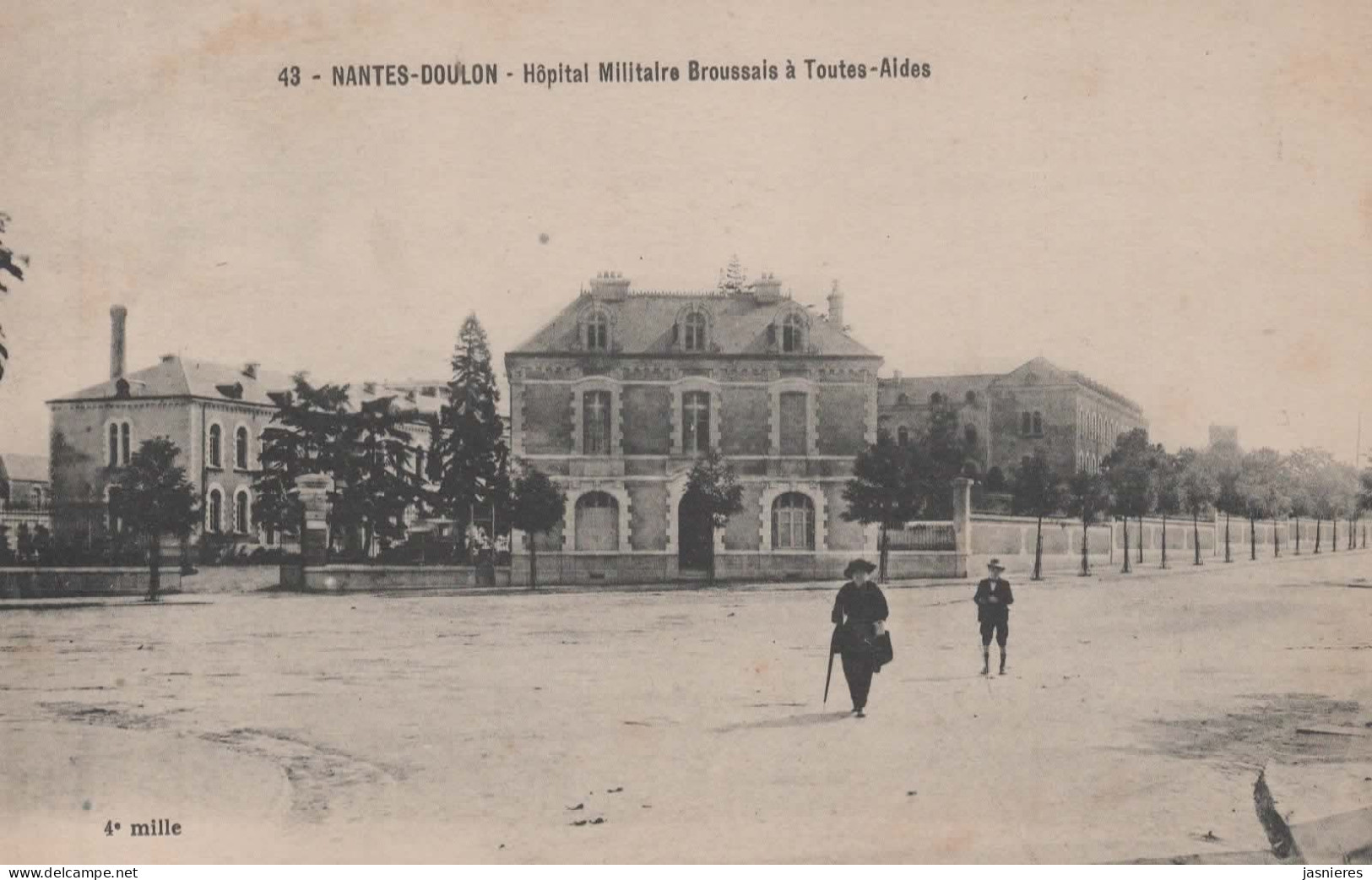 CPA NANTES - Doulon - Hôpital Militaire Broussais à Toutes-Aides - Vers 1915 - Nantes
