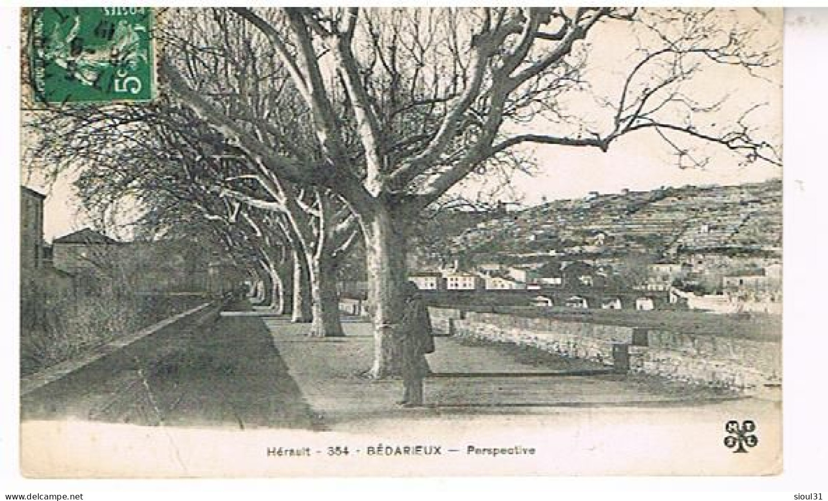 34 BEDARIEUX PERSPECTIVE  1917 - Bedarieux