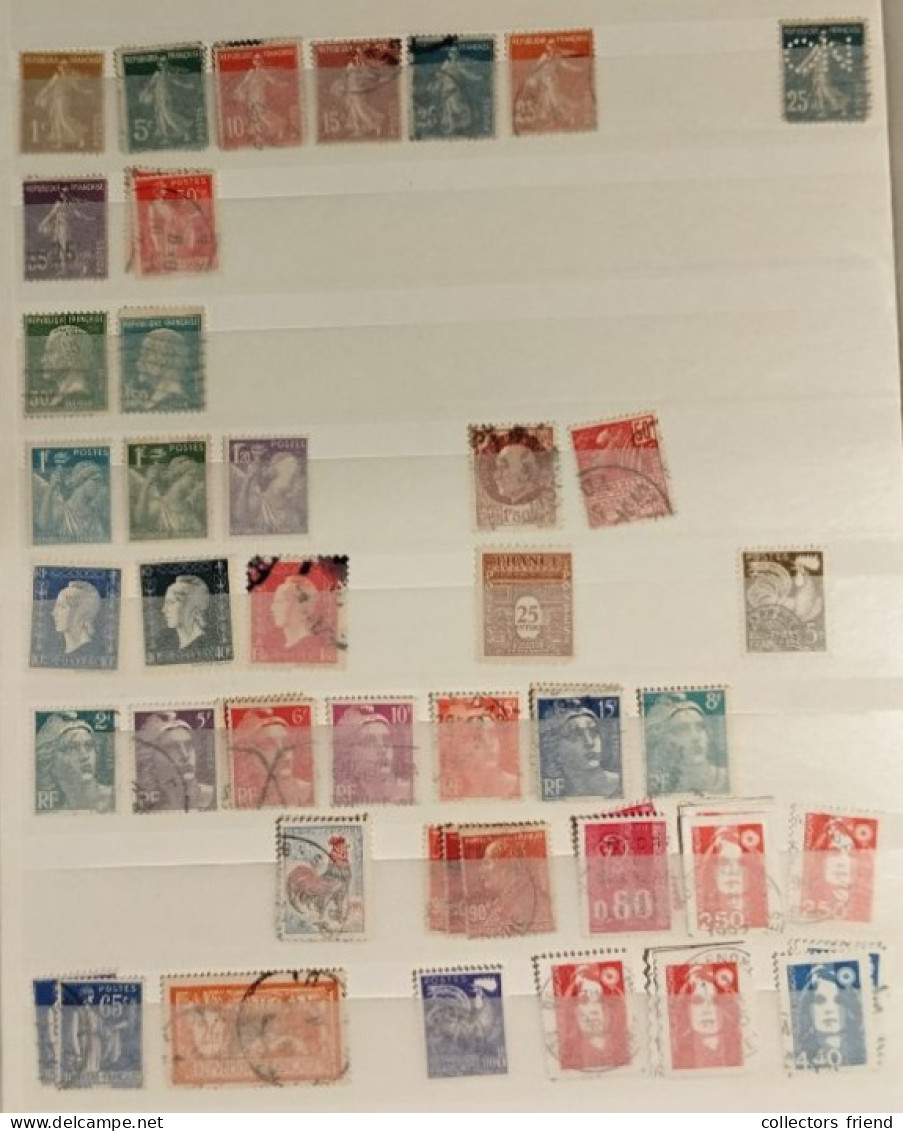 FRANCE Francaise Frankreich - Small Collection Of Mainly Used Stamps - Collezioni