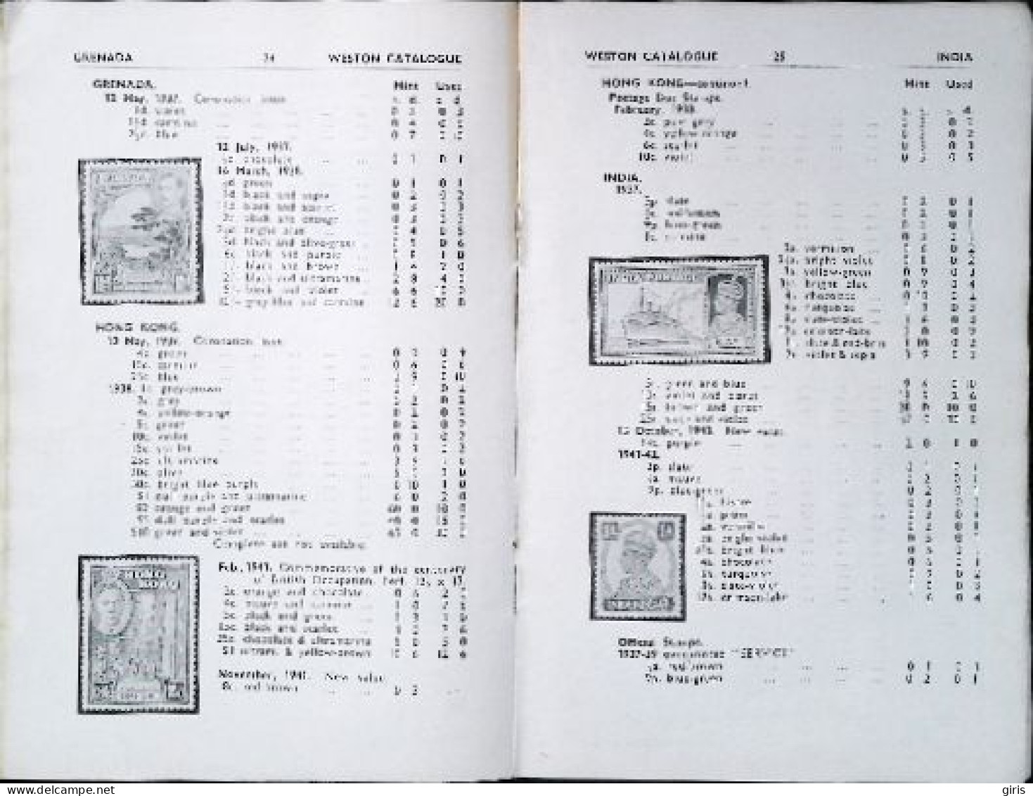 Timbres - Livres - Magazines - Anglais - Weston Catalogue - Postage Stamps  Of G.VI - 1947 -  4 Photos - Englisch (ab 1941)