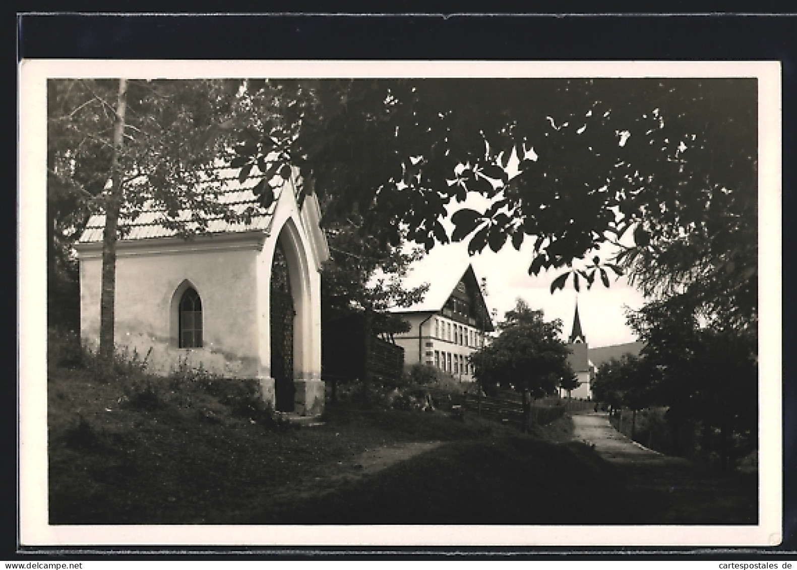 AK Maria Pfarr Im Lungau, Strassenpartie Mit Blick Zur Kirche  - Andere & Zonder Classificatie