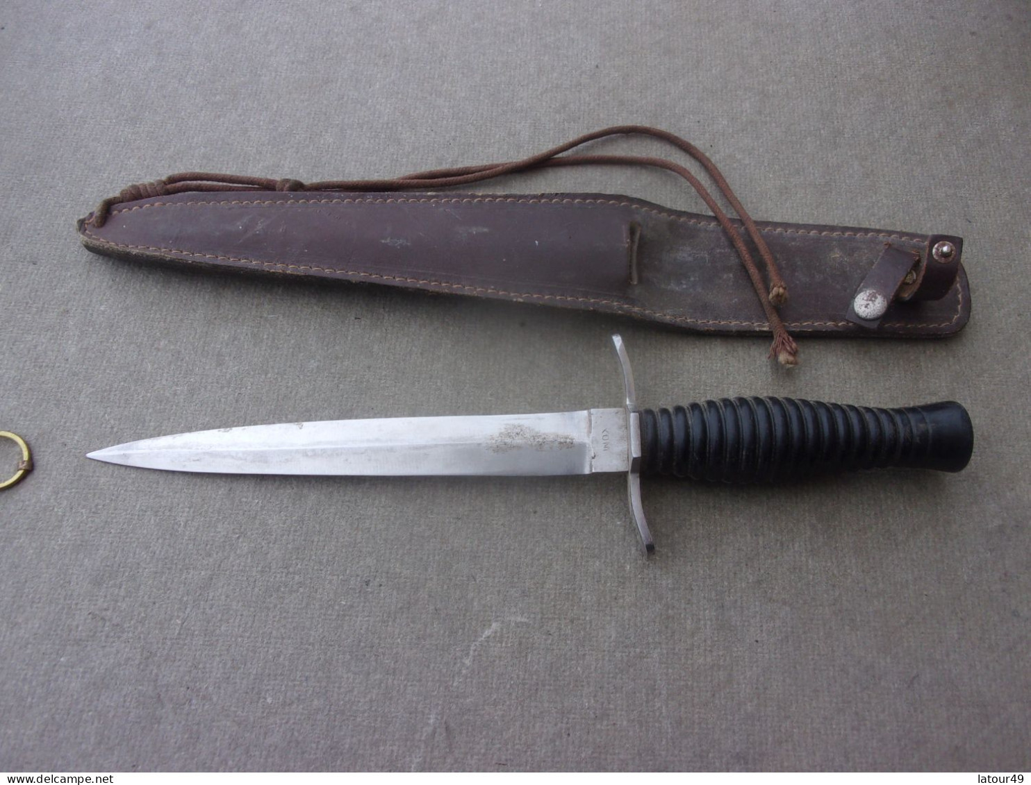 Couteau Poignard Avec Etuit Cuir )longueur Couteau 27 Cm - Knives/Swords