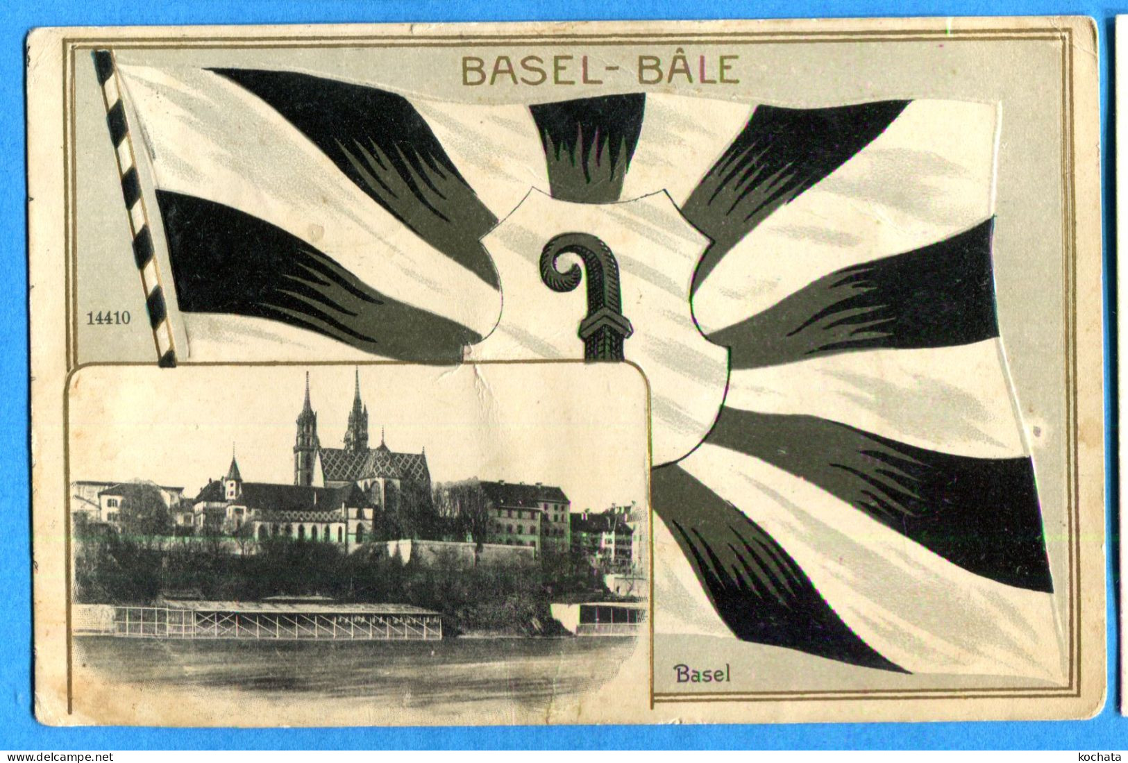 VIX113, Basel, Bâle, 14410, Guggenheim 14057, Circulée Timbre Décollé - Bazel