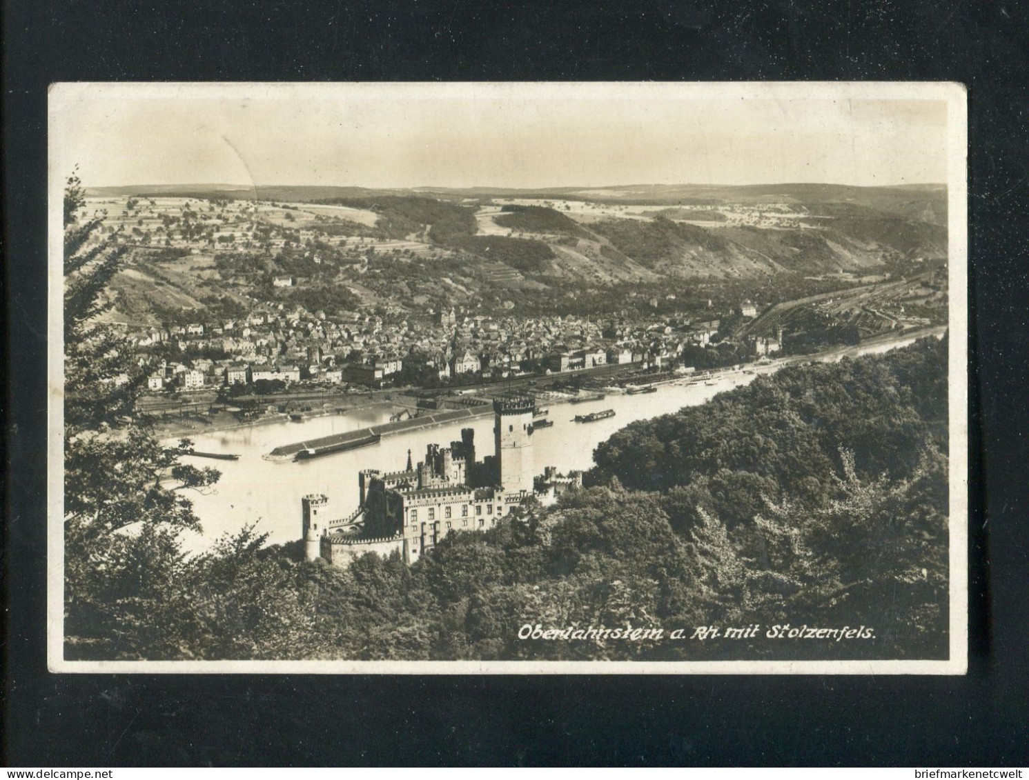 "OBERLAHNSTEIN" 1928, AK "Ansicht Von Oben Mit Stolzenfels" (B1216) - Koblenz