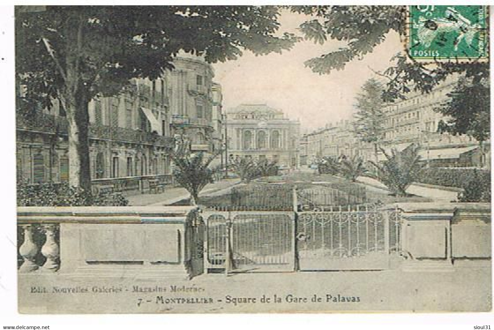 34  MONTPELLIER SQUARE DE LA GARE DE PALAVAS - Montpellier