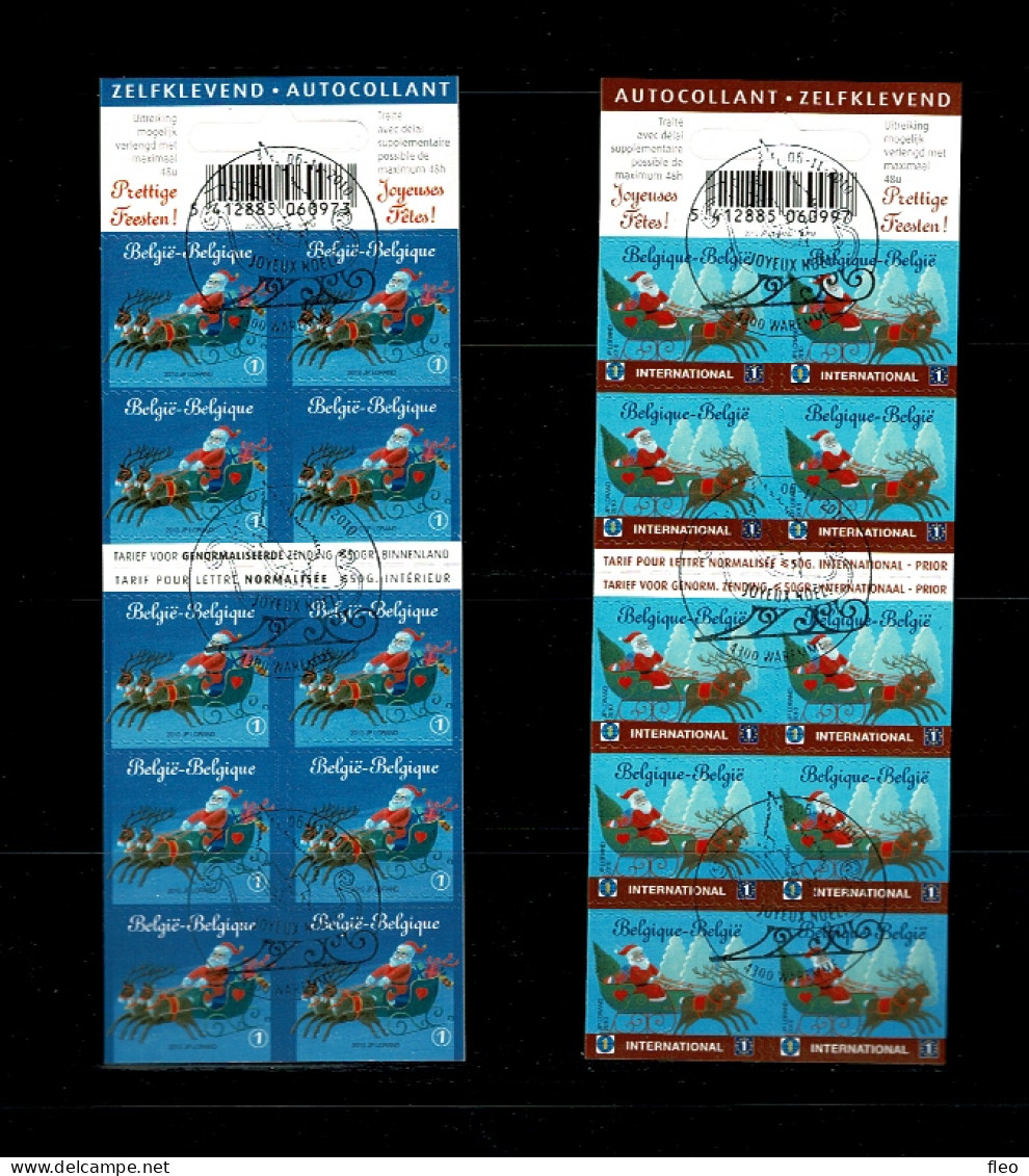 2010 B116 & B117 (4087/88 )Postfris Met 1édag Stempel : HEEL MOOI ! MNH Avec Cachet 1e :   Kerstmis En Nieuwjaar - Noël - 1997-… Dauerhafte Gültigkeit [B]