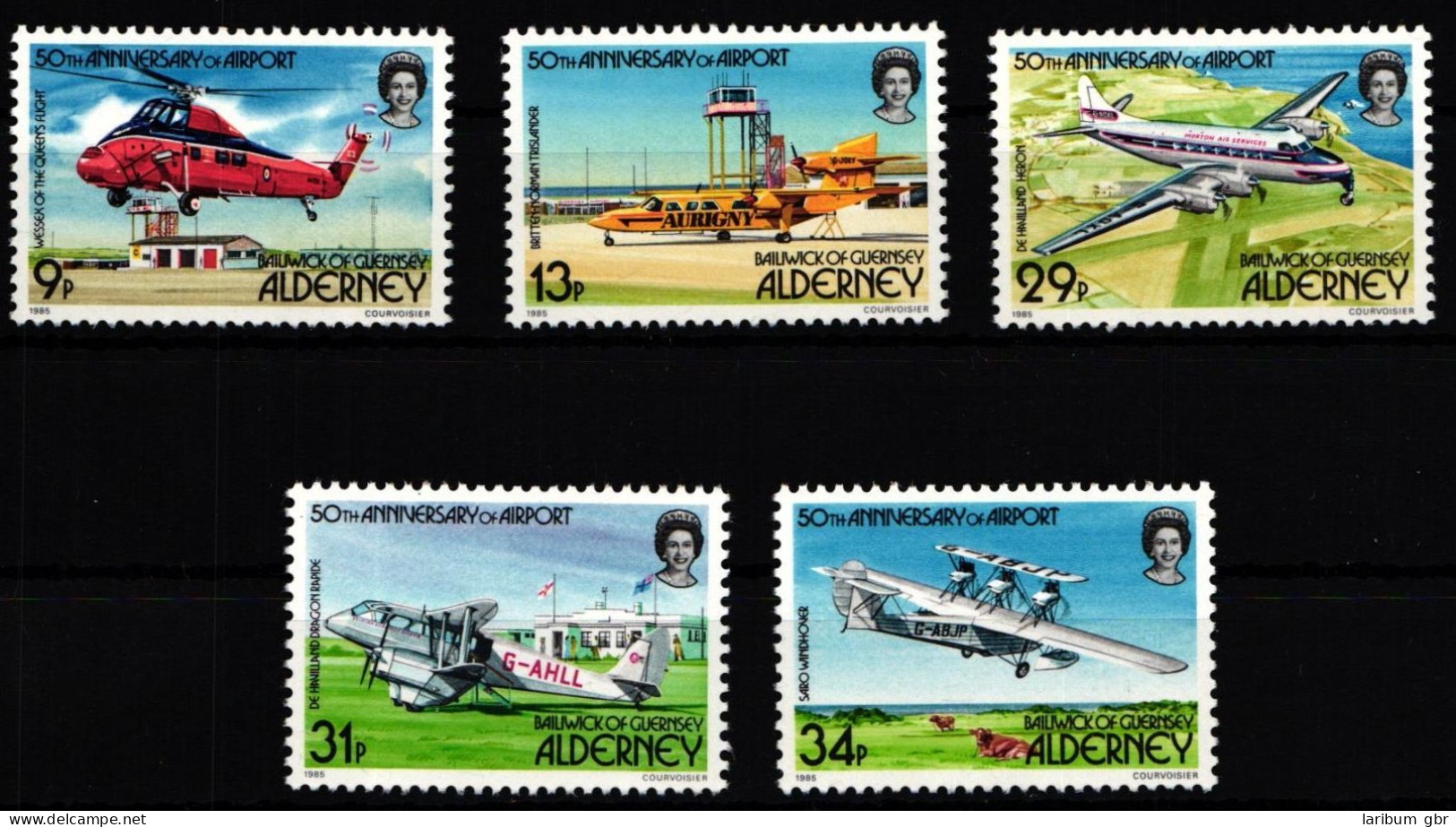 Alderney 18-22 Postfrisch Flugzeuge #GY288 - Alderney