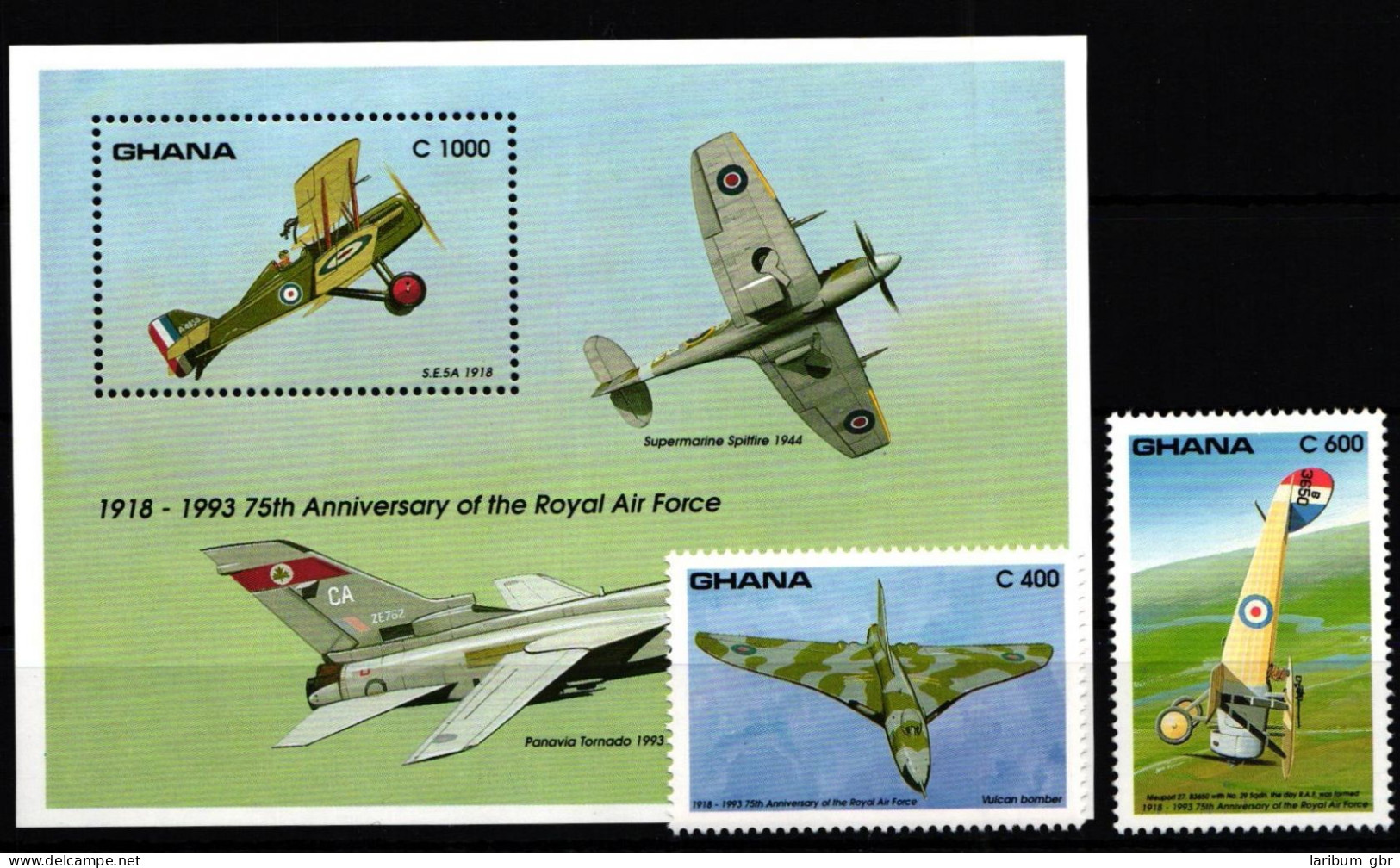 Ghana 1825 Und 1827 Und Block 224 Postfrisch Luftfahrt #GY648 - Ghana (1957-...)