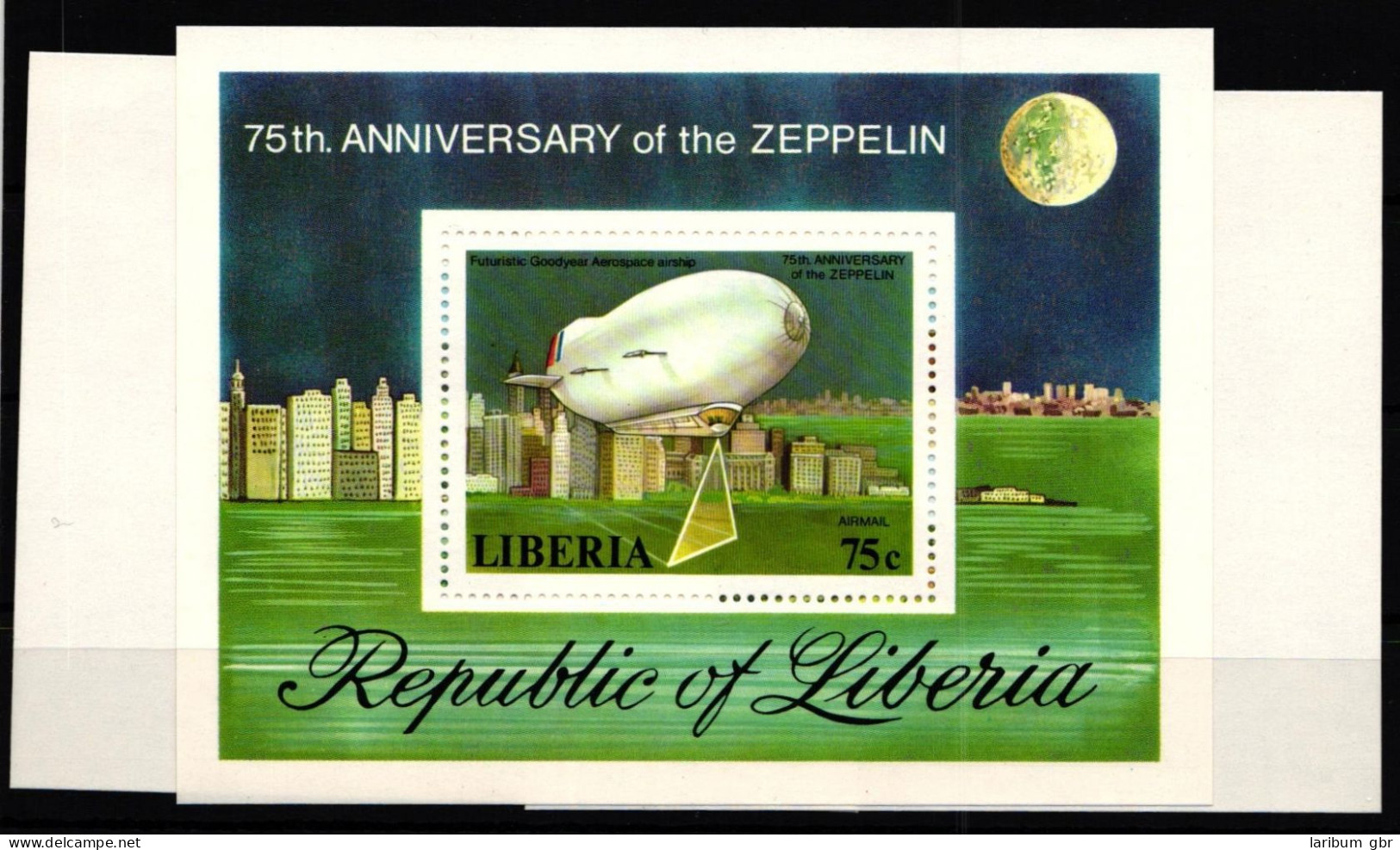 Liberia 1028 Und 1059 Und Block 89 Postfrisch Einzelblöcke / Zeppelin #GY687 - Liberia
