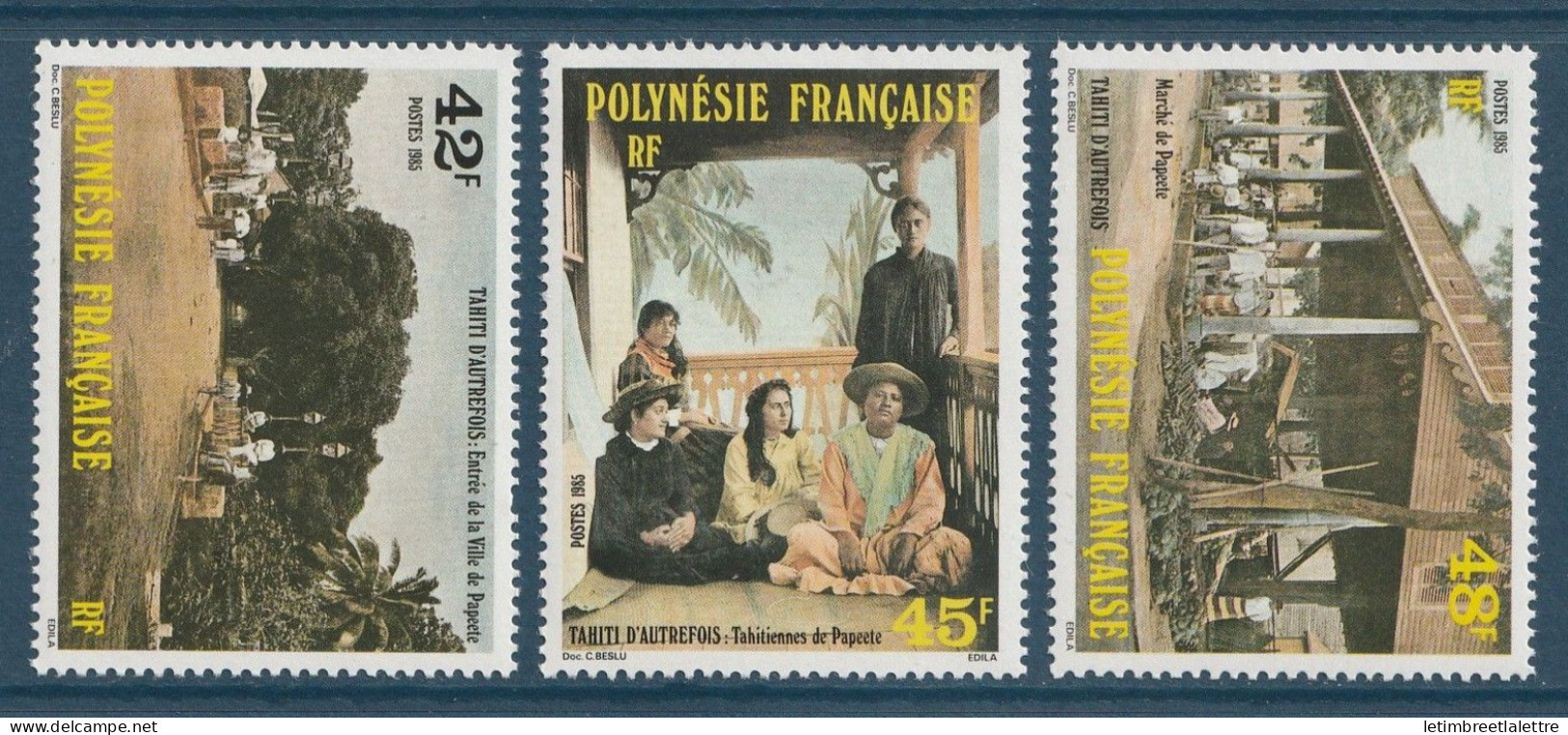 Polynésie Française - YT N° 233 à 235 ** - Neuf Sans Charnière - 1985 - Nuevos