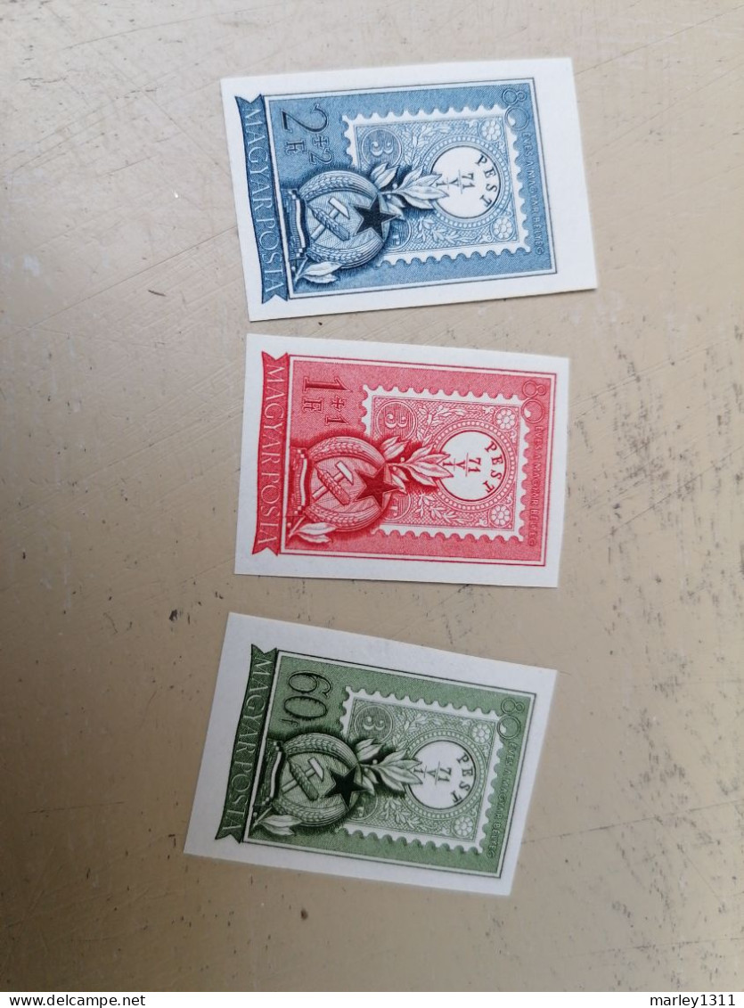 Hongrie (1951) Stamps YT N 1017/1019 Imperfored - Unused Stamps