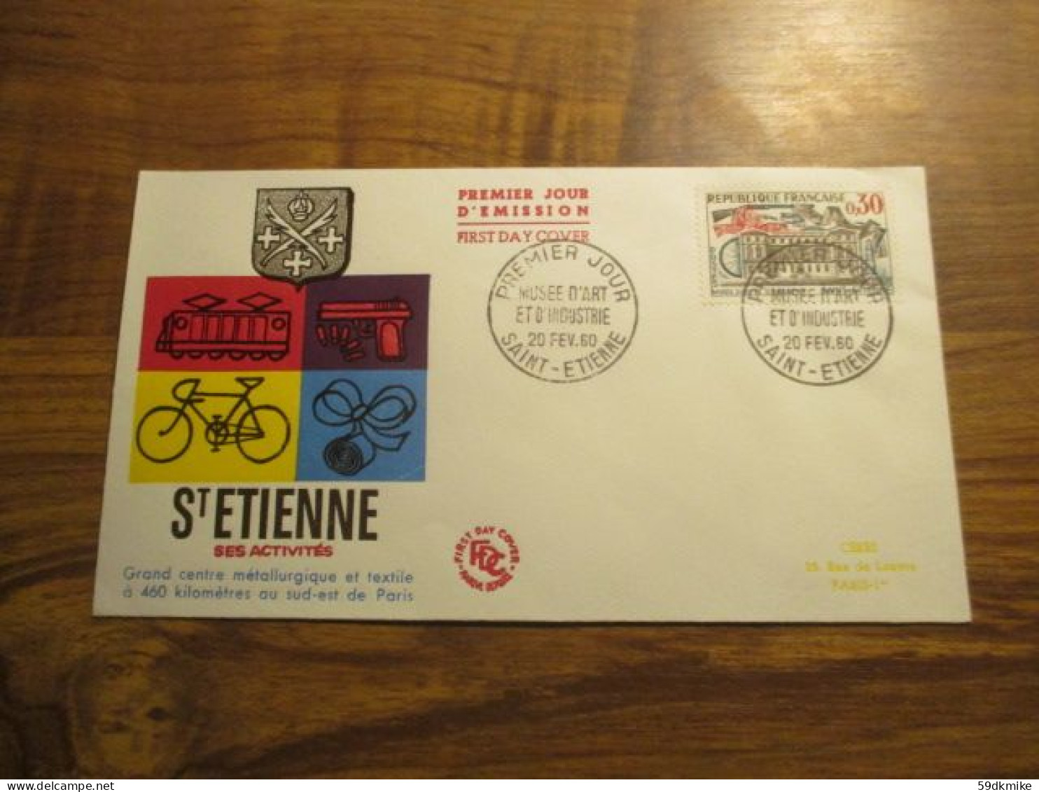 FDC - 1er Jour - France - 1960 - Saint Etienne - 1960-1969