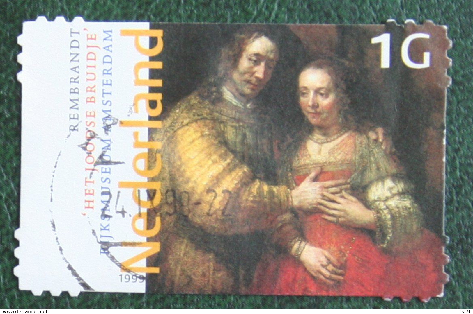 Rembrandt Van Rijn Painter Art NVPH 1836 (Mi 1730) 1999 Gestempeld / USED NEDERLAND / NIEDERLANDE - Gebruikt