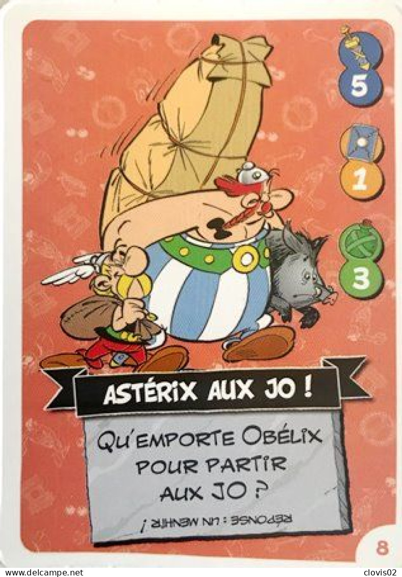 C8 - Carte Astérix Aux Jeux Olympiques Collector Cora 2024 - Other & Unclassified