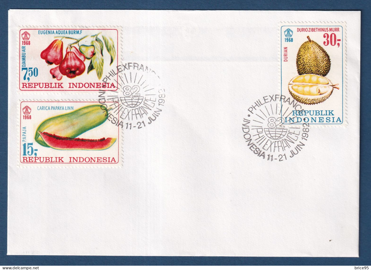 Indonésie - FDC - Premier Jour - PhilexFrance 82 - 1982 - Indonésie