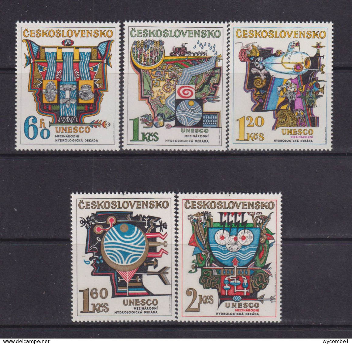 CZECHOSLOVAKIA  - 1974 Hydrological Decade Set Never Hinged Mint - Ongebruikt