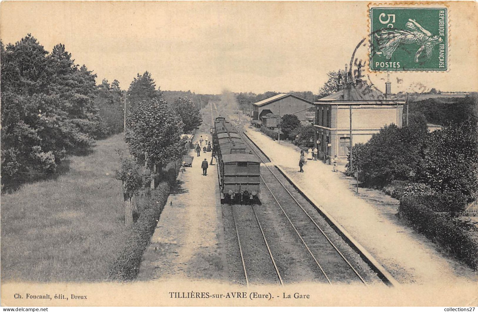 27-TILLIERS-SUR-AVRE- LA GARE - Tillières-sur-Avre