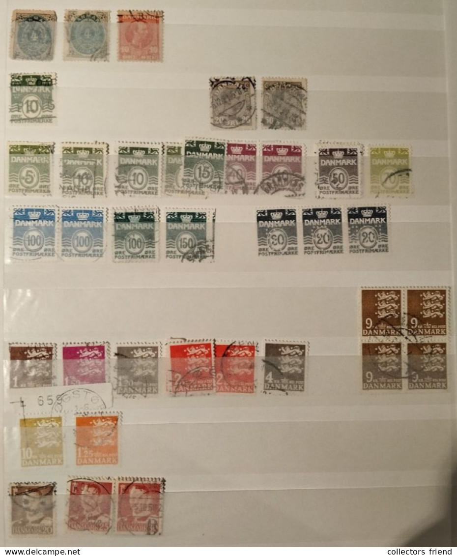 DENMARK Dänemark Danmark - Small Collection Of Used Stamps - Verzamelingen