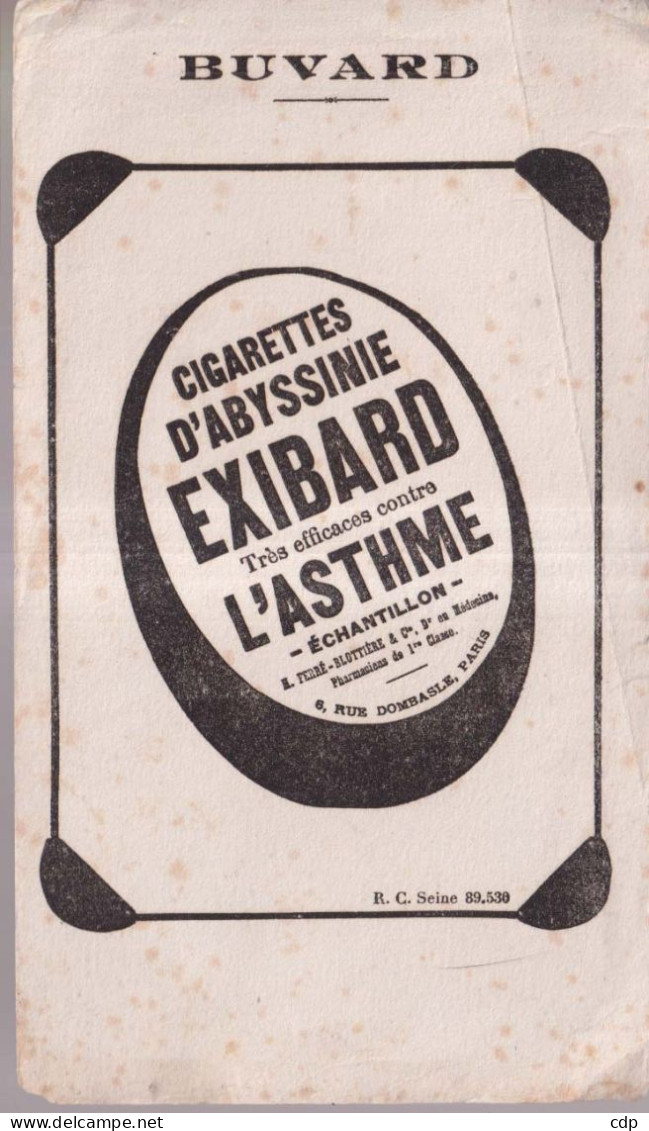 Buvard Cigarettes D'abyssinie - Tabaco & Cigarrillos