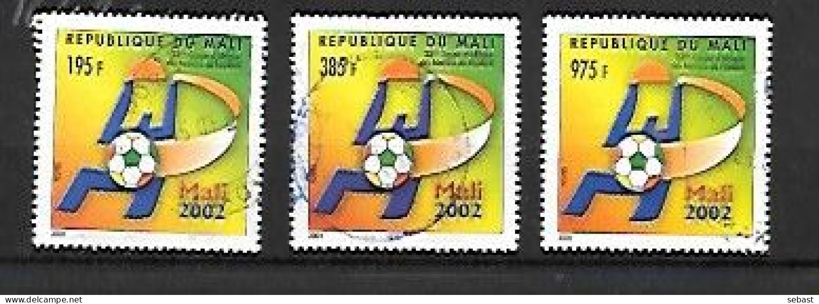 TIMBRE OBLITERE DU MALI DE 2002 N° MICHEL 2578 2580 2583 - Mali (1959-...)