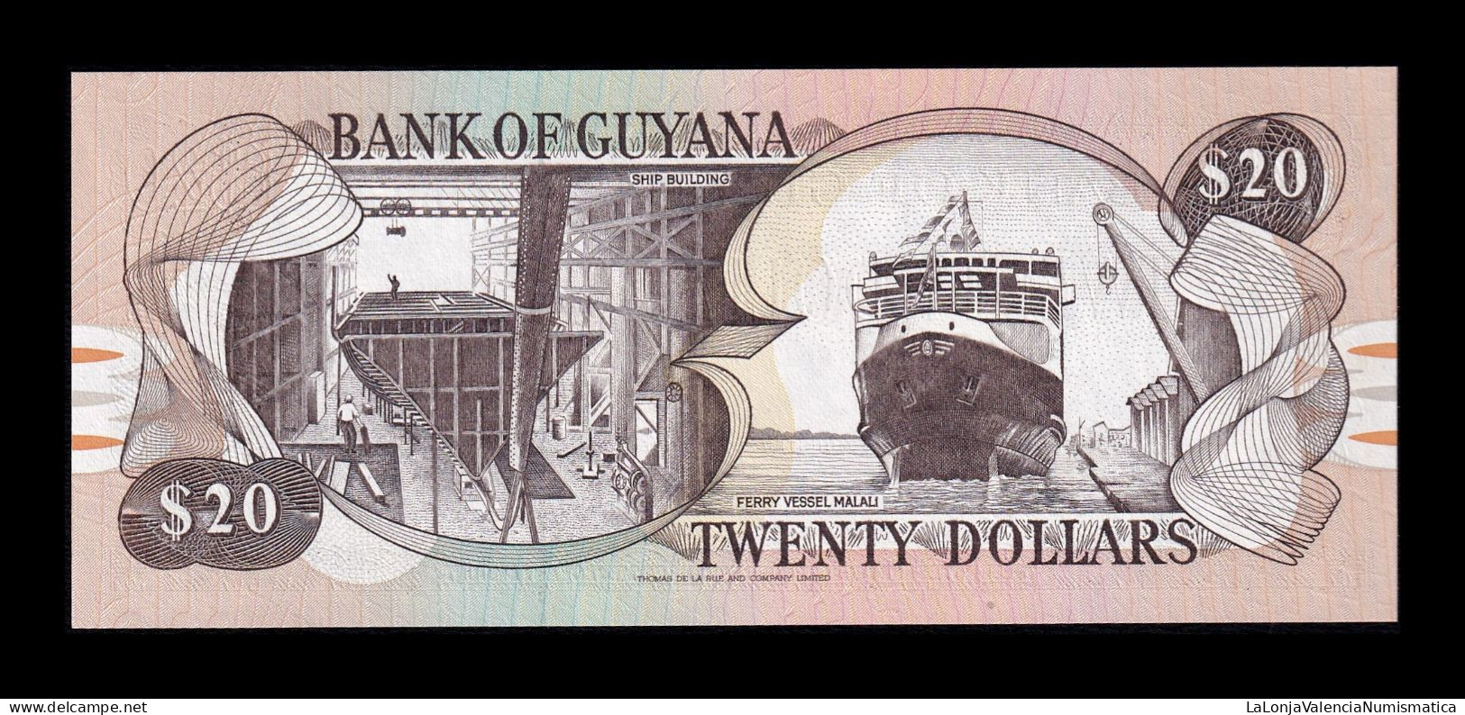 Guyana 20 Dollars 1989 Pick 27b Sc Unc - Guyana
