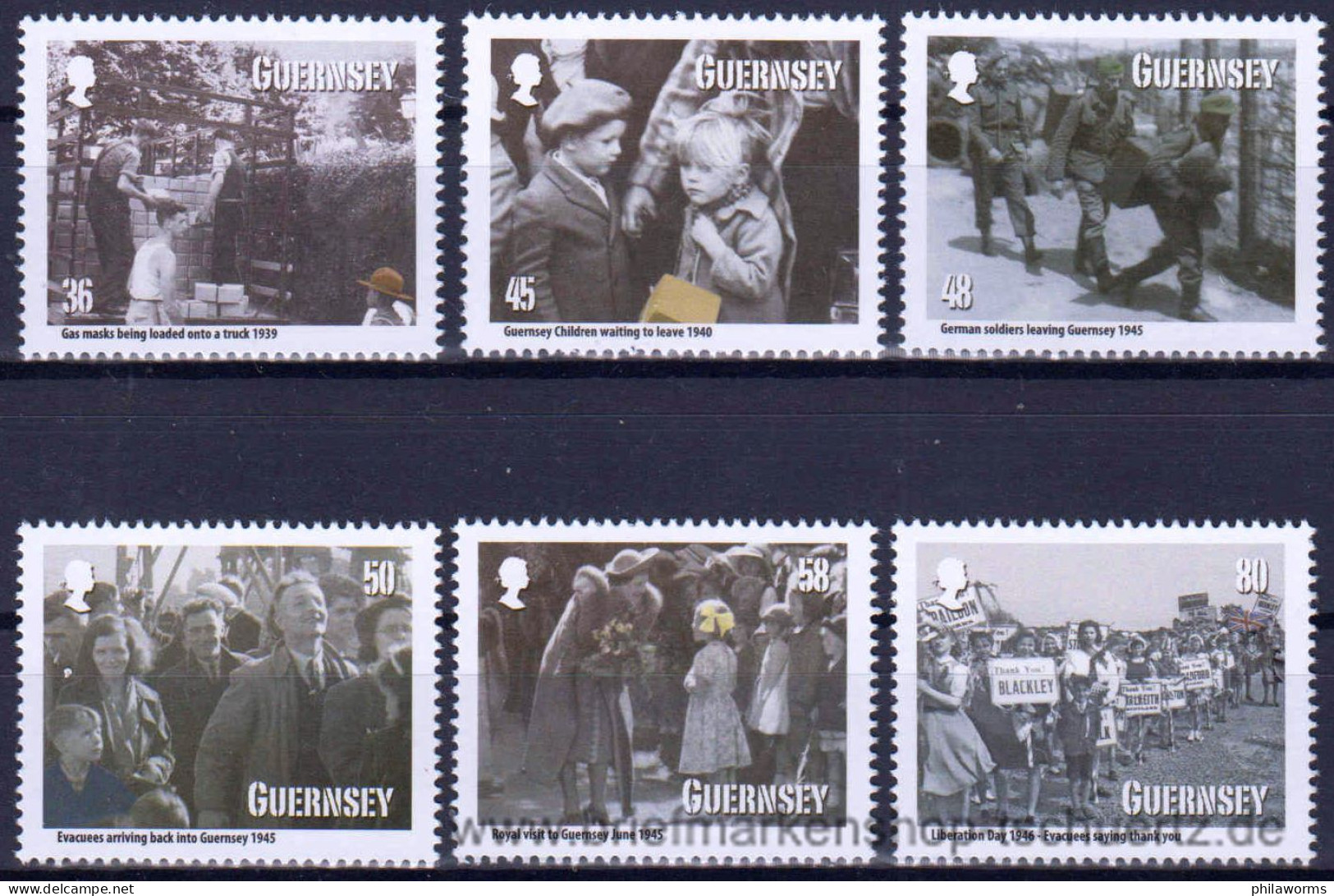 Guernsey 2010, Mi. 1313-18 ** - Guernesey