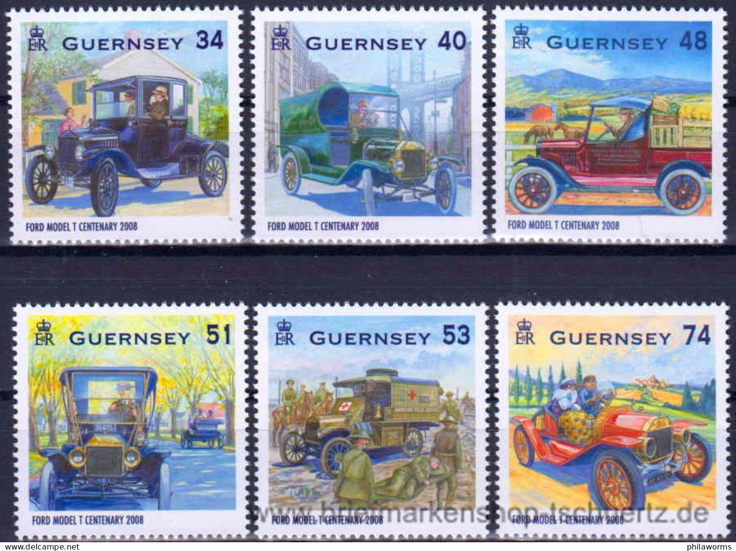Guernsey 2008, Mi. 1207-12 ** - Guernsey