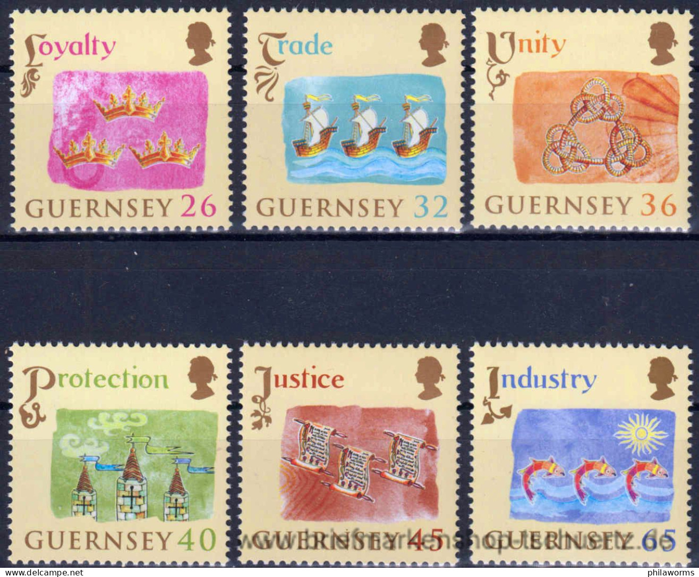 Guernsey 2004, Mi. 1012-17 A ** - Guernsey