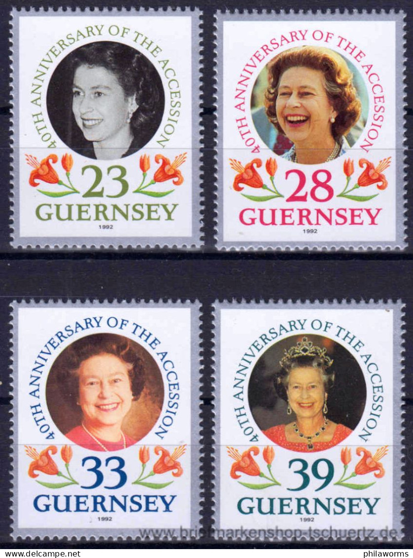 Guernsey 1992, Mi. 553-56 ** - Guernesey