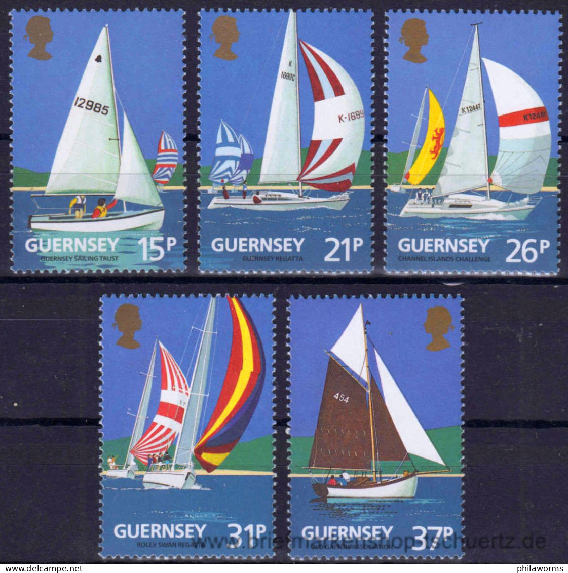 Guernsey 1991, Mi. 522-26 A ** - Guernsey