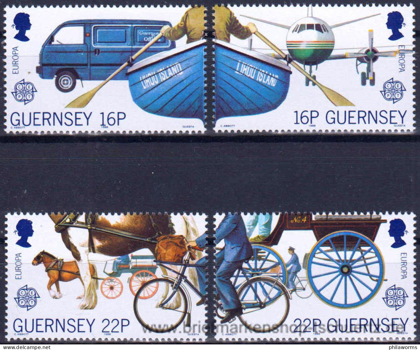 Guernsey 1988, Mi. 417-20 ** - Guernesey