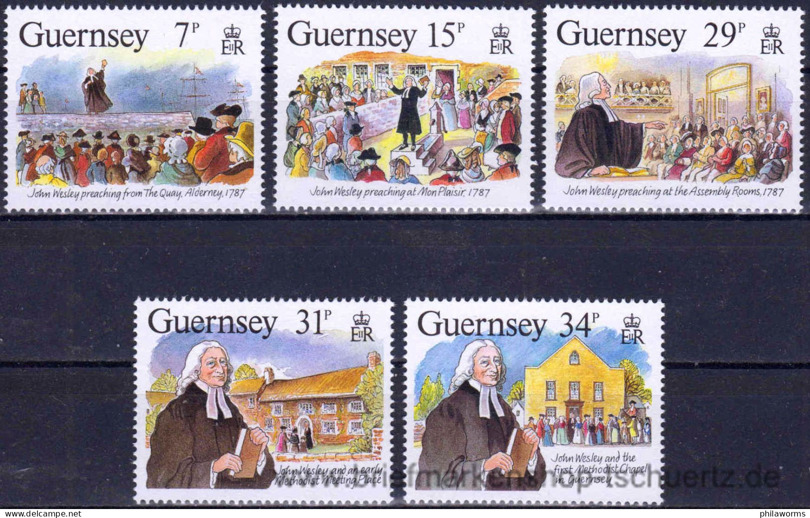 Guernsey 1987, Mi. 403-07 ** - Guernsey