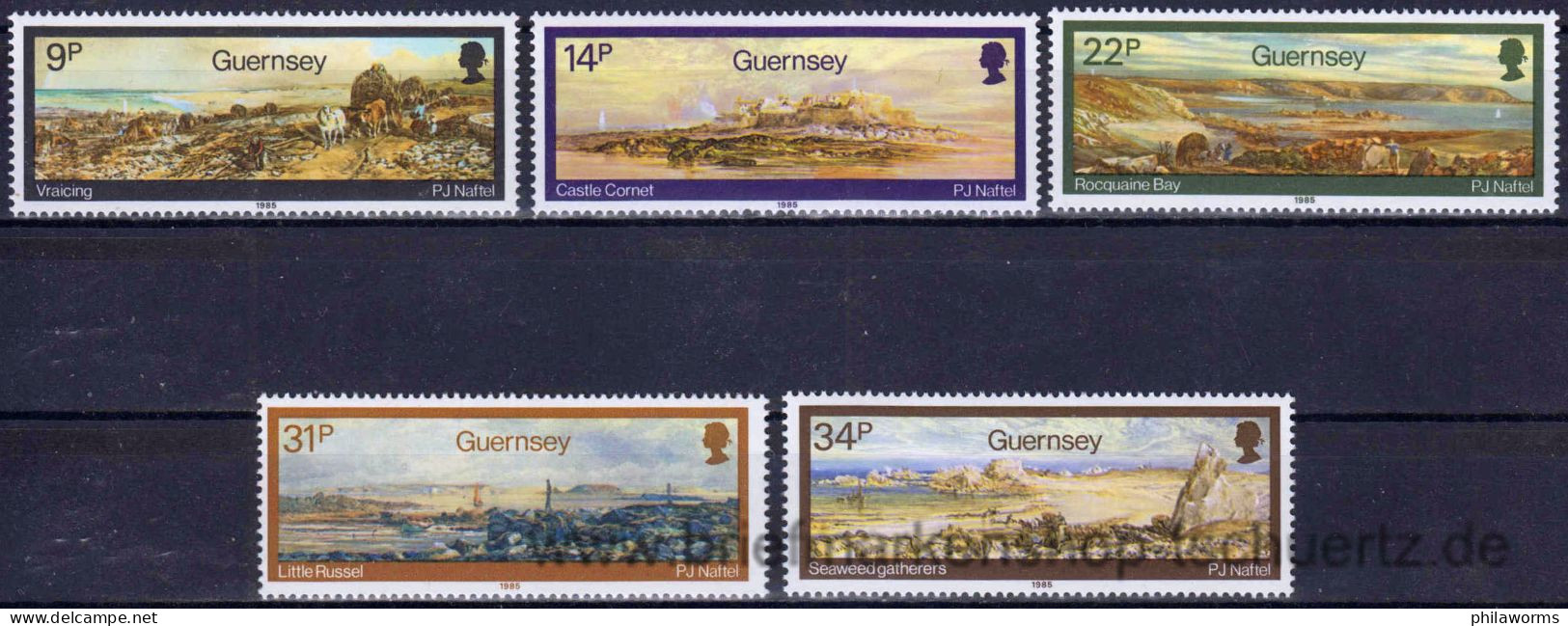 Guernsey 1985, Mi. 335-39 ** - Guernesey