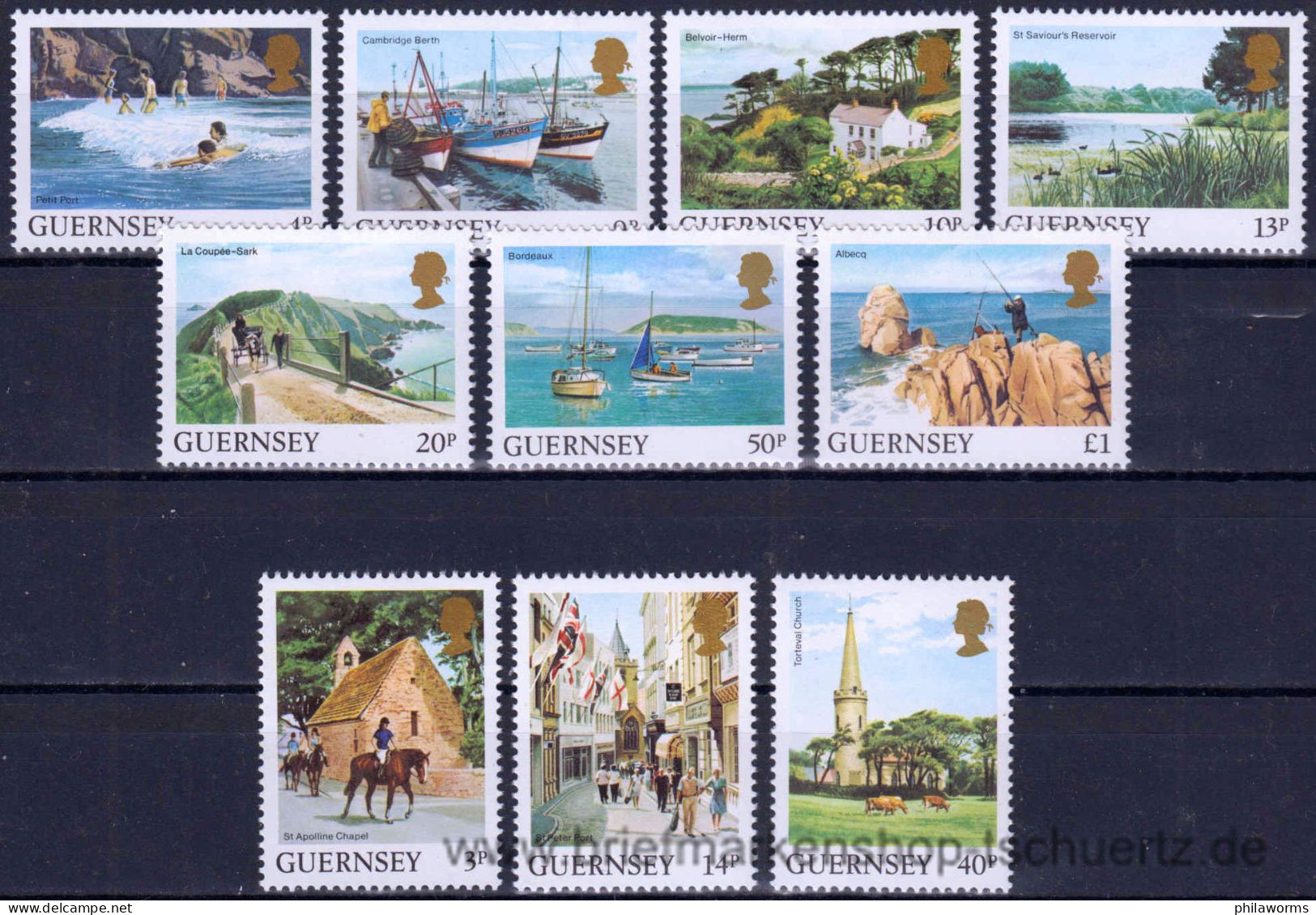 Guernsey 1984, Mi. 288-97 A ** - Guernesey