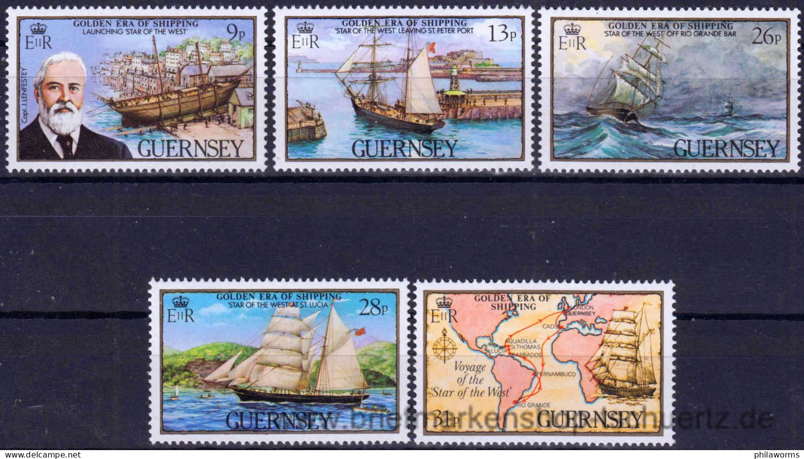 Guernsey 1983, Mi. 274-78 ** - Guernesey