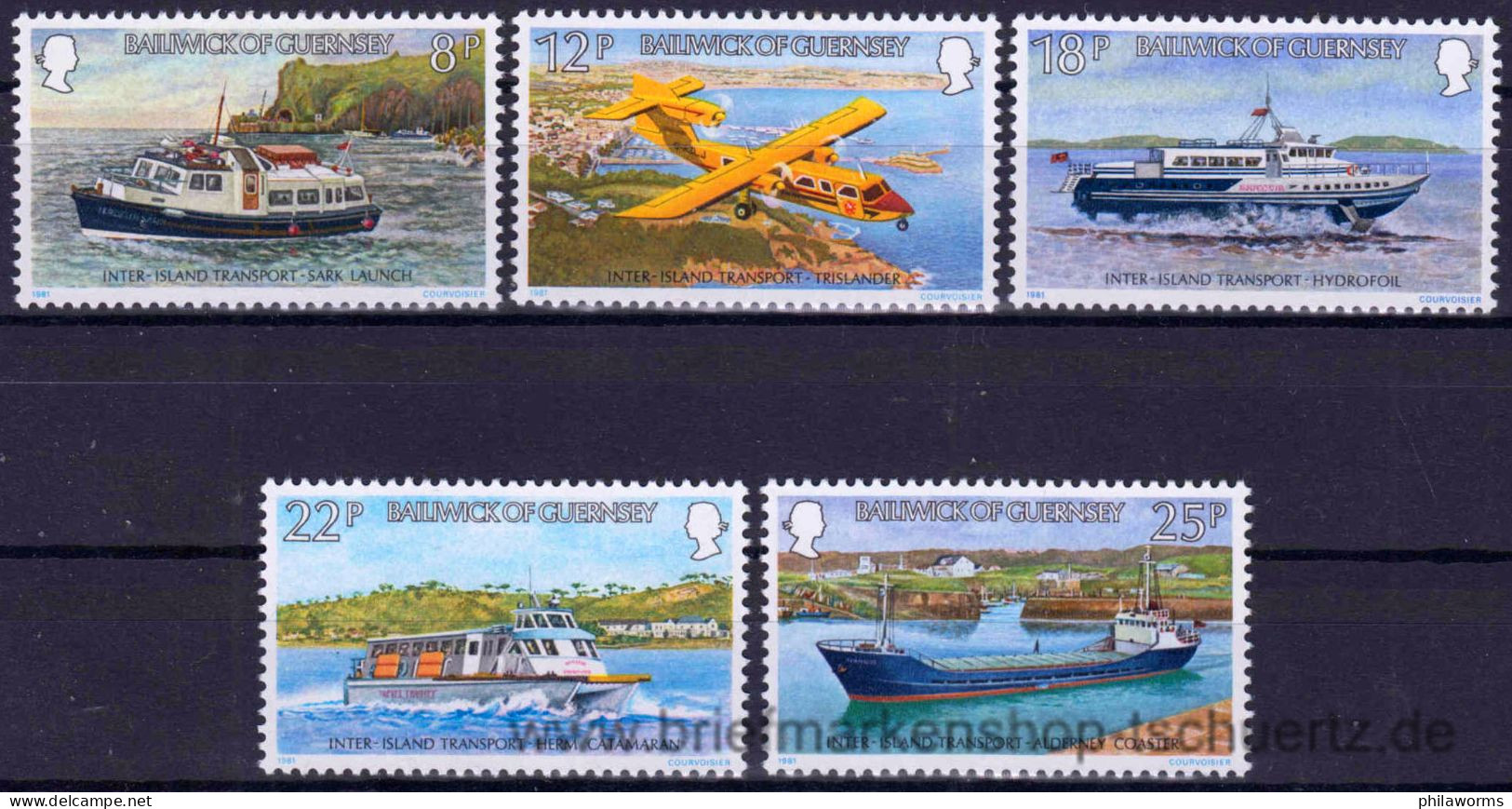 Guernsey 1981, Mi. 232-36 ** - Guernsey