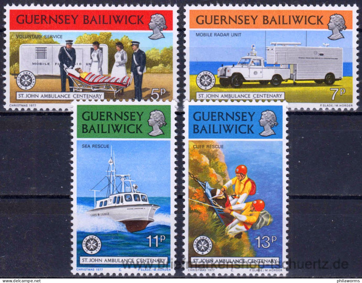 Guernsey 1977, Mi. 153-56 ** - Guernesey