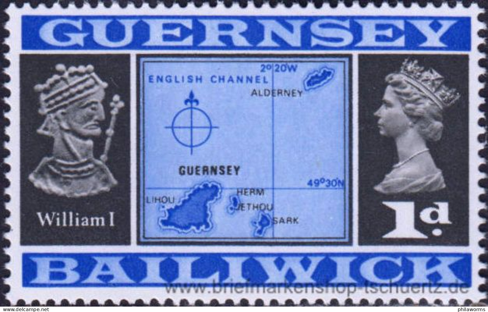 Guernsey 1969, Mi. 9 II ** - Guernesey
