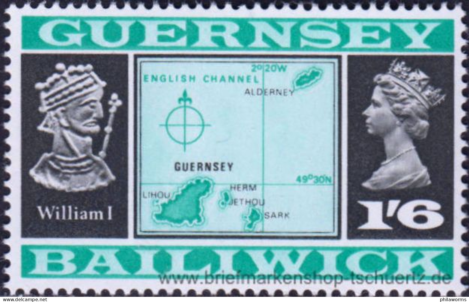 Guernsey 1969, Mi. 18 II ** - Guernesey