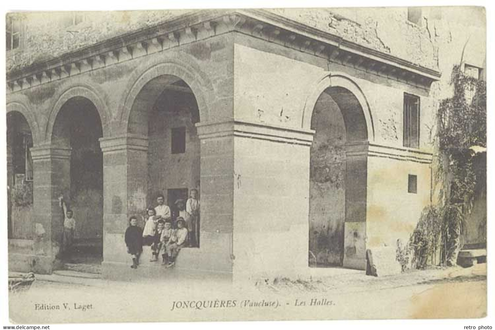 3 Cpa Vaucluse - Joncquières - Intérieur De L'église / Les Halles (vrso Vierge) - Other & Unclassified