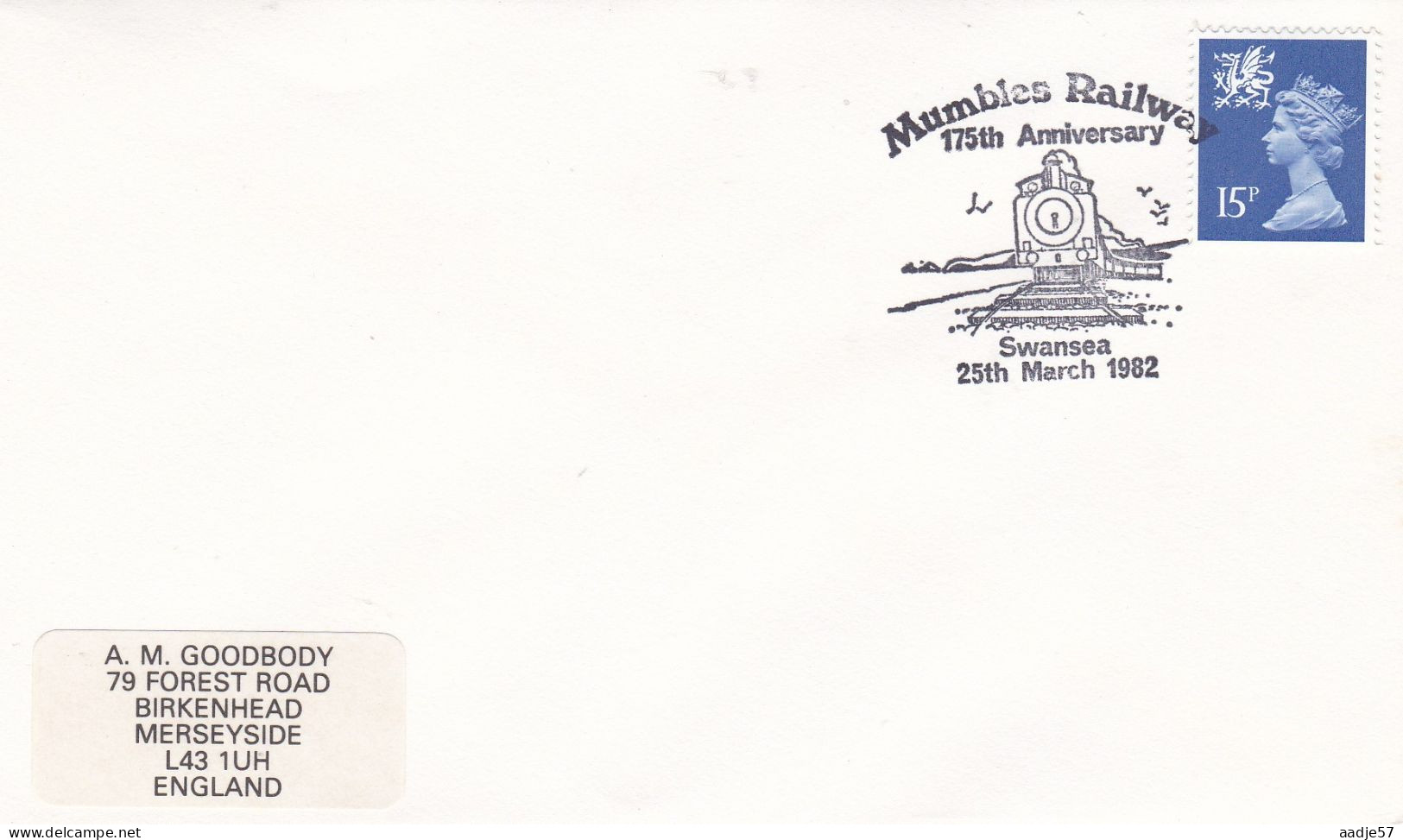 GB Engeland 1982 Mumbles Railway 175 Ann 25-03-1982 - Treinen