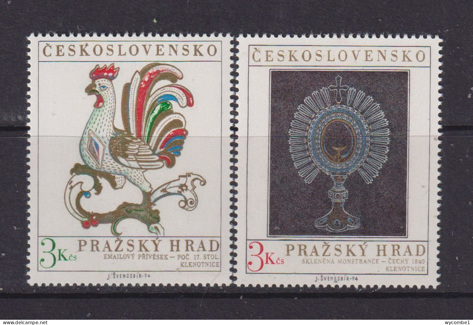 CZECHOSLOVAKIA  - 1974 Prague Castle Set Never Hinged Mint - Unused Stamps