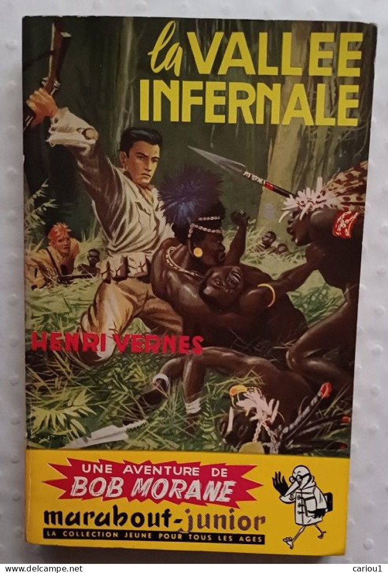 C1 Henri VERNES Bob Morane LA VALLEE INFERNALE Edition Originale EO Type 1 1953 Port Inclus France - Marabout Junior